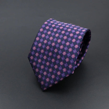 Corbata de hombre de fantasía con perro de dibujos animados, Paisley, rayas y lunares para negocios y bodas
