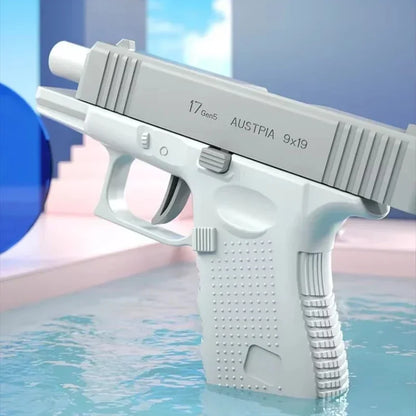 Pistola de agua eléctrica de alta presión – Pistola de agua Super Soaker recargable para juegos de verano al aire libre, piscinas infantiles y actividades acuáticas