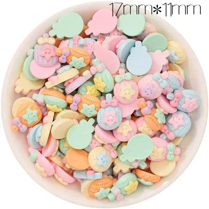 30/300pcs Mini Breloques en Résine Bonbon Fleur Amour – Mignons Accessoires de Bricolage pour Nail Art, Barrettes à Cheveux, Scrapbooking, Bijoux Faits Main et Projets Créatifs pour Enfants