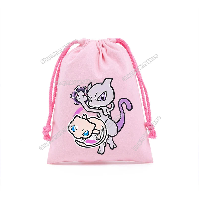 Pokémon Drawstring Storage Bags – Pikachu, Squirtle, Charmander & Charizard Party Gift Pouch