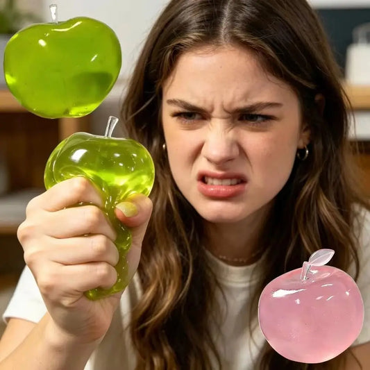 Balle squishy à l'huile de noix de coco bleue – Jouet à presser souple, transparent et à rebond rapide, jouet anti-stress en maltose à montée lente