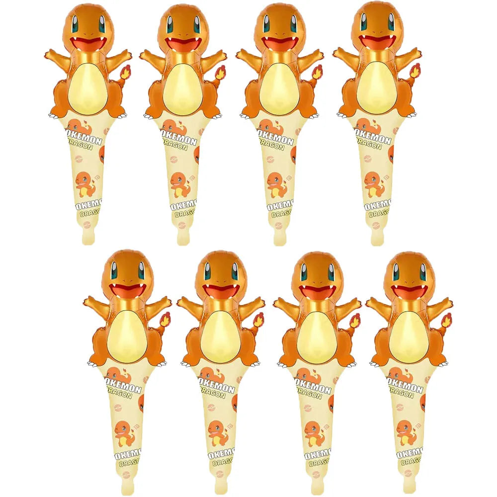 Pokémon Standing Foil Balloon – Pikachu Cartoon Hand Stick Balloon for Boys & Girls Birthday Party Decorations & Baby Shower Supplies