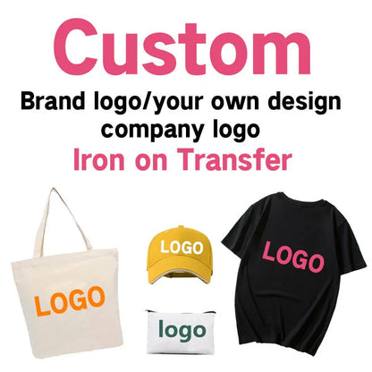 Custom DTF Heat Transfer Stickers – Ready to Press Logo & Photo Iron-On Transfers for Clothing | DIY Washable T-Shirt Thermal Patches