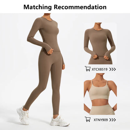Women’s High Waist Yoga Leggings – Super Soft Gym Running Workout Tights with Push-Up Fit