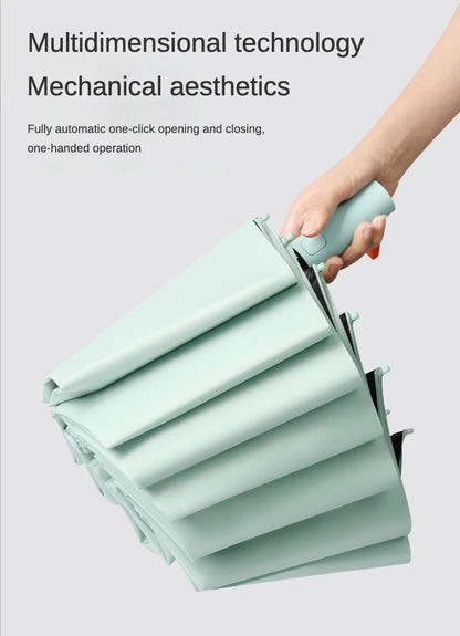 Paraguas Automático Cortavientos de 72 Huesos – Paraguas Grande Plegable para Lluvia con Protección UV para Hombres y Mujeres, Paraguas Impermeable de Alta Resistencia para Exteriores