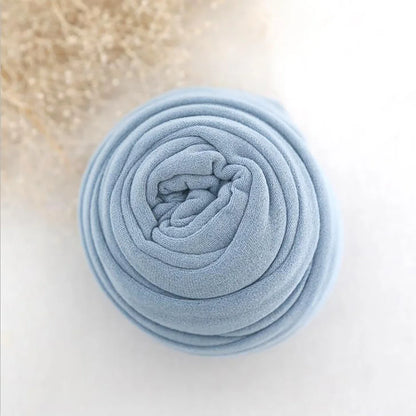 Arrullo elástico de punto para recién nacido – Manta suave de jersey de 35x160cm para fotografía de bebés, capa elástica para sesiones de fotos de recién nacidos, accesorios cómodos para baby shower y recuerdo