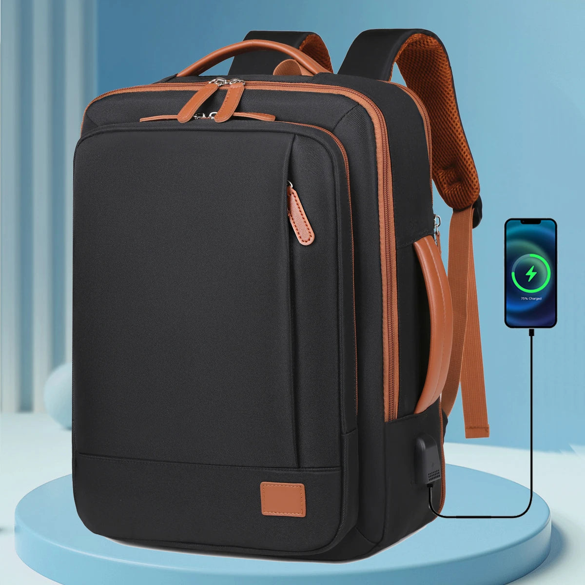 Unisex Lightweight Travel Backpack – Business Trip & Short-Distance Carry Bag with Laptop Storage, School Backpack & Multi-Purpose Organizer