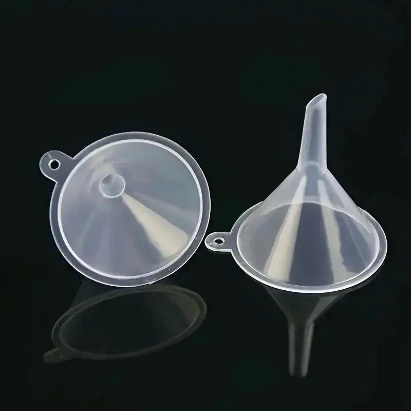 Lot de Mini Entonnoirs 5/10/20/30 pièces – Petits Entonnoirs de Transfert en Plastique pour Parfum, Huiles Essentielles, Épices, Poudre, Art du Sable, Bouteilles de Laboratoire & Projets de Bricolage