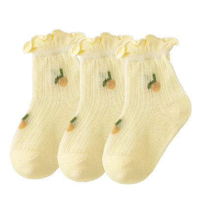 3 paires de chaussettes nouveau-né douces et respirantes en coton fin pour bébés