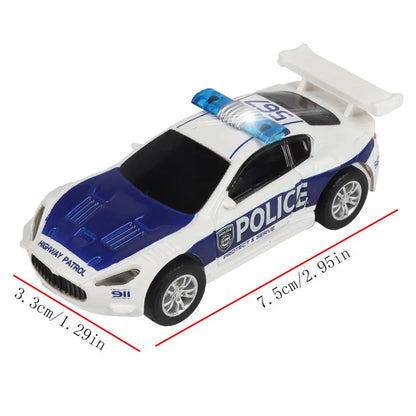Voiture de slot analogique 1:64 pour Carrera GO et Scalextric – Voiture de course électrique à grande vitesse, véhicule jouet de piste de course de police