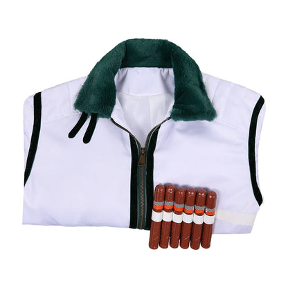 One Piece Smoker Inspired Marine Captain Cosplay Costume – Coat Jacket Outfit for Halloween, Carnival & Party Roleplay