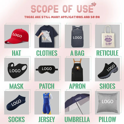 Custom Heat Transfer Stickers – DIY Washable T-Shirt Iron-On Patches | Personalized Photo, Logo & Design DTF Color Vinyl Transfer
