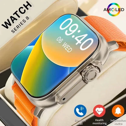 Smartwatch Men 49mm Series 8 Ultra 2.3" AMOLED NFC GPS Waterproof (2025)