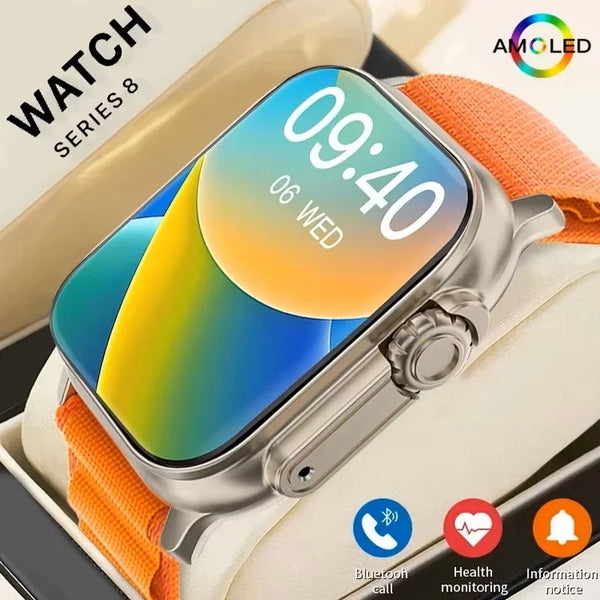Smartwatch Men 49mm Series 8 Ultra 2.3" AMOLED NFC GPS Waterproof (2025)
