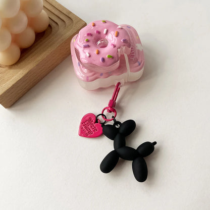 Cute Acrylic Balloon Dog Keychain – Cartoon Y2K Bag Pendant for Women & Couples, Car Key Chain, Jewelry Gift & Decorative Accessory