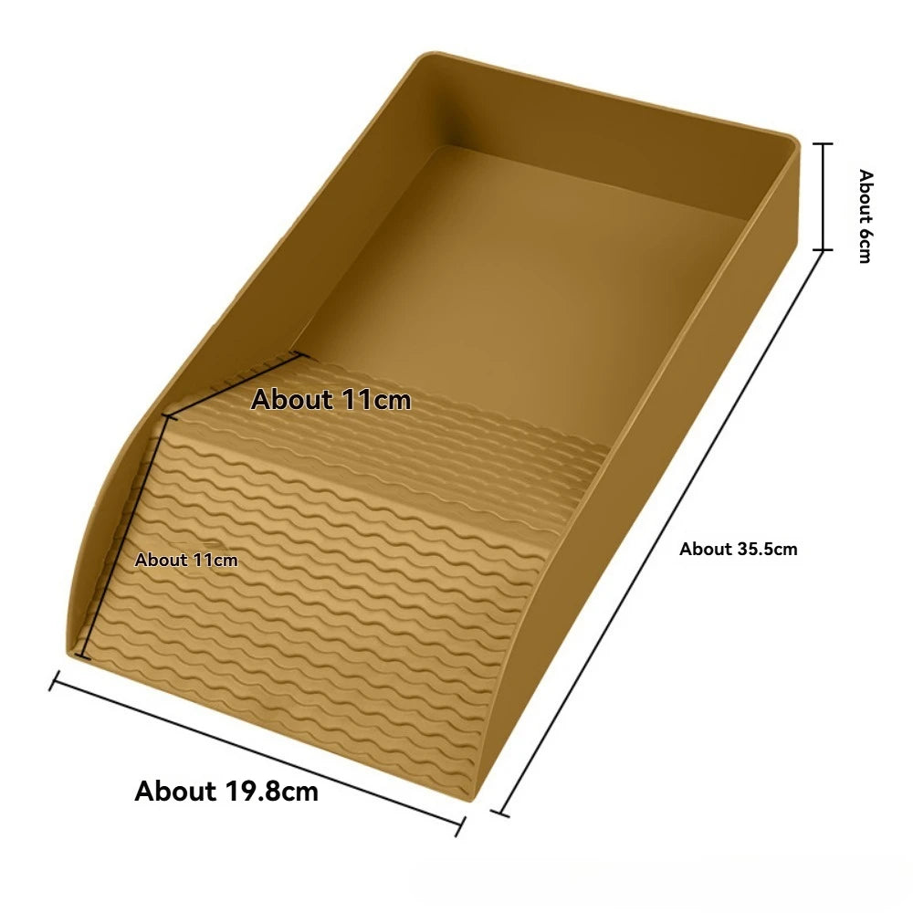 Reptile Bathing Pool & Feeding Dish – Water Bowl with Ramp for Snakes, Turtles, Bearded Dragons & Lizards, Terrarium Habitat Accessory