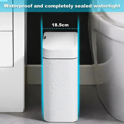 15L Smart Automatic Trash Can – Touchless Sensor Garbage Bin with Smart Bagging System for Bathroom & Home