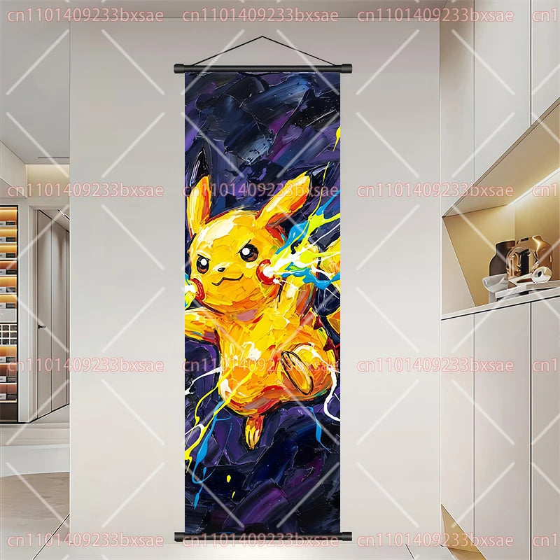 Póster HD de desplazamiento de pared de anime de Pokémon – Dragonite, Gengar, Pikachu, Charizard y legendarios