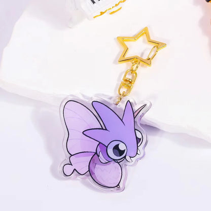 Pokémon Acrylic Keychain – Gengar, Ditto, Mewtwo, Jigglypuff & Character Bag Charm Pendant Collectible Gift