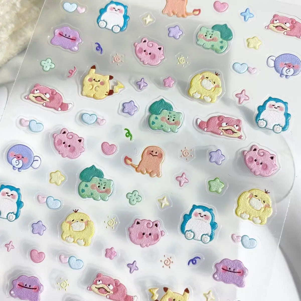 Autocollants 5D pour ongles en relief | Décalcomanies mignonnes pour ongles inspirées des mangas pour étuis de téléphone et tasses DIY