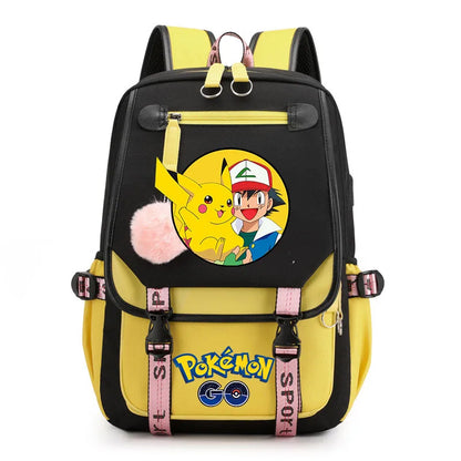 Sac à dos pour enfants grande capacité inspiré des animes | Cartable pour garçons et filles avec compartiment pour ordinateur portable
