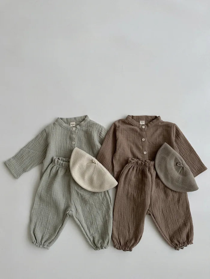 Pantalones de Bebé de Algodón Orgánico – Pantalones Suaves de Muselina Estampados para Recién Nacidos y Niños Pequeños, Parte de Abajo Informal y Adorable para Usar en Primavera, Verano, Otoño e Invierno