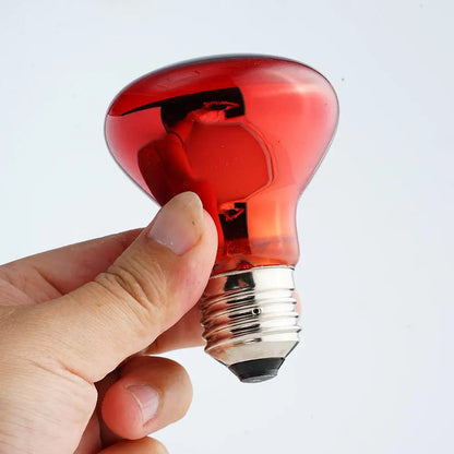 E27 Infrared Poultry Heat Bulb 25W-100W – Adjustable Heat Lamp for Reptiles, Amphibians, Plants, Pets & Livestock