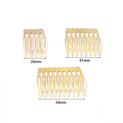 Set de 10 Horquillas y Peinetas para Novia – Accesorios Nupciales de Rodio, Bronce y Oro | Elegante Joyería de Alambre para el Cabello de Novias