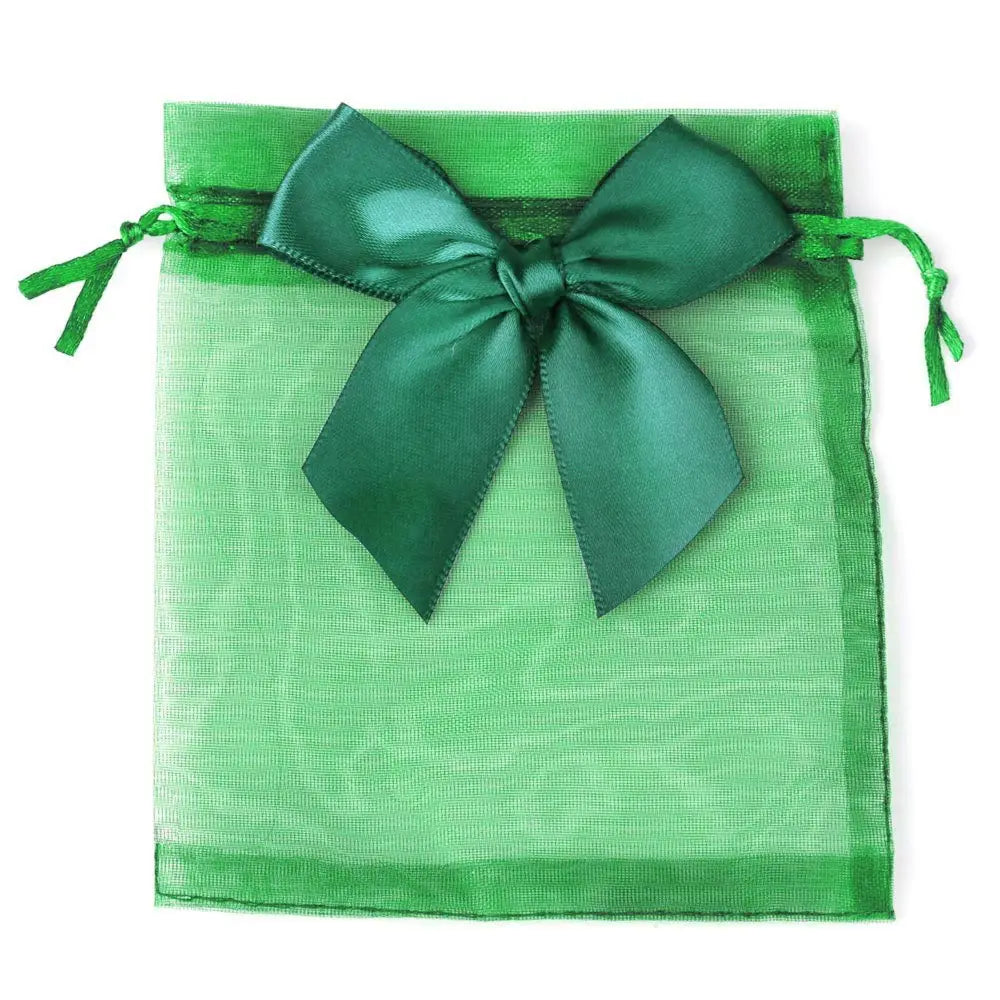 10/20/50PCS Organza Drawstring Gift Bags with Bow – Jewelry, Candy & Party Favor Pouches for Weddings, Christmas & Special Events