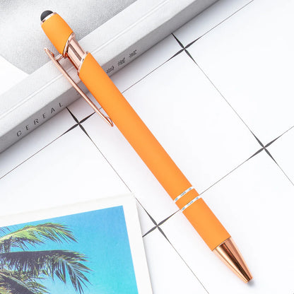 Metal Ballpoint Pen with Stylus Tip – Touch Screen Writing Pen for Office, School & Stationery, Custom Logo & Name Gift