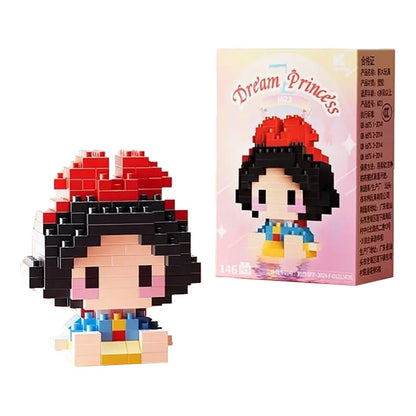 Disney Stitch & LinaBell Building Blocks Set – Cartoon Character Figures, DIY Assembly Bricks & Creative Construction Toy Gift for Kids