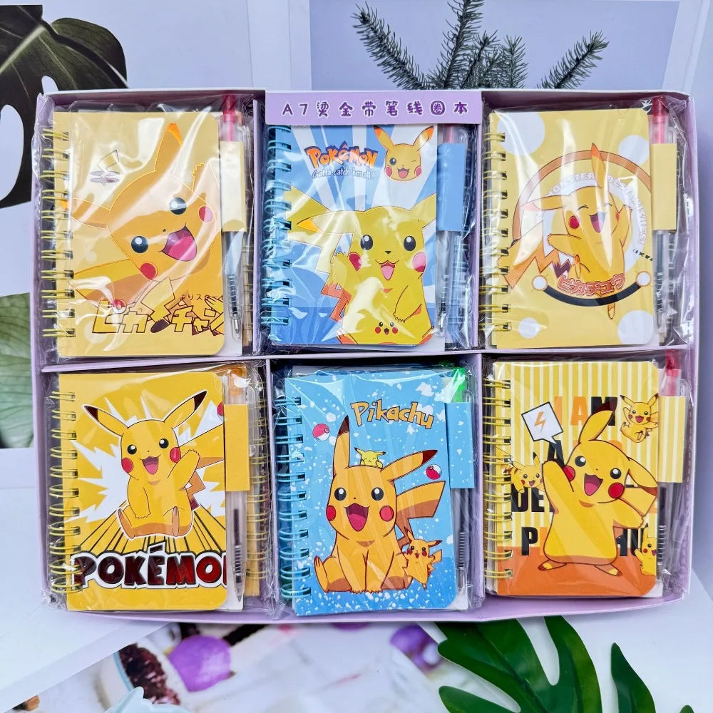 Pokémon Pikachu Notebook – Cute Cartoon Coil Diary School & Office Supplies (Portable Journal)