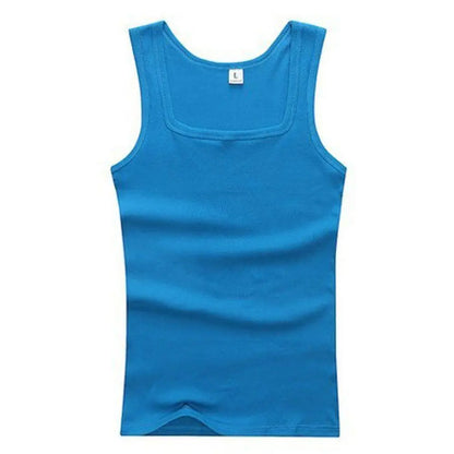 Unisex 100% Cotton Tank Top – Plus Size Sleeveless Fitness Vest for Men & Women, Breathable Gym Workout Shirt