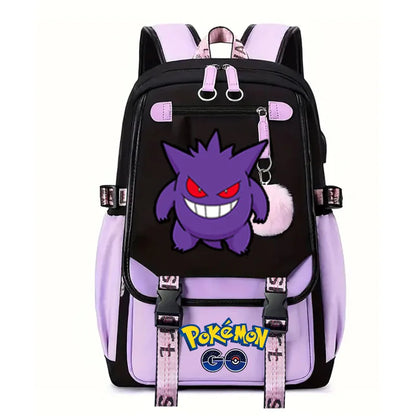 Sac à dos pour enfants grande capacité inspiré des animes | Cartable pour garçons et filles avec compartiment pour ordinateur portable