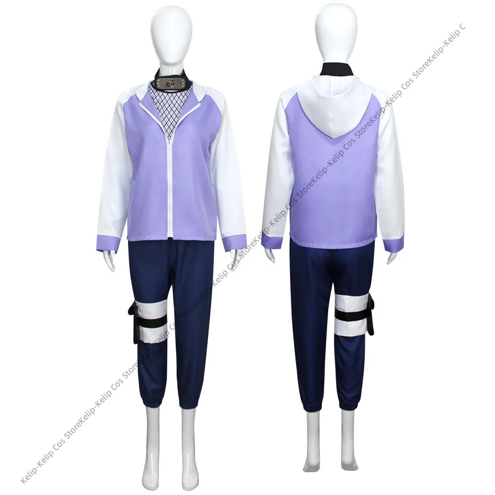Hyuga Hinata Cosplay Costume Set – Jacket & Pants Anime Outfit for Halloween Party, Christmas Gift & Convention Wear