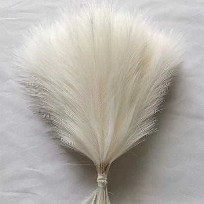5/10/20pcs Herbe de la Pampa Artificielle – Fleurs de roseau synthétiques moelleuses style bohème pour la décoration de mariage, les arrangements de fête, la décoration intérieure et la conception florale DIY (42cm)