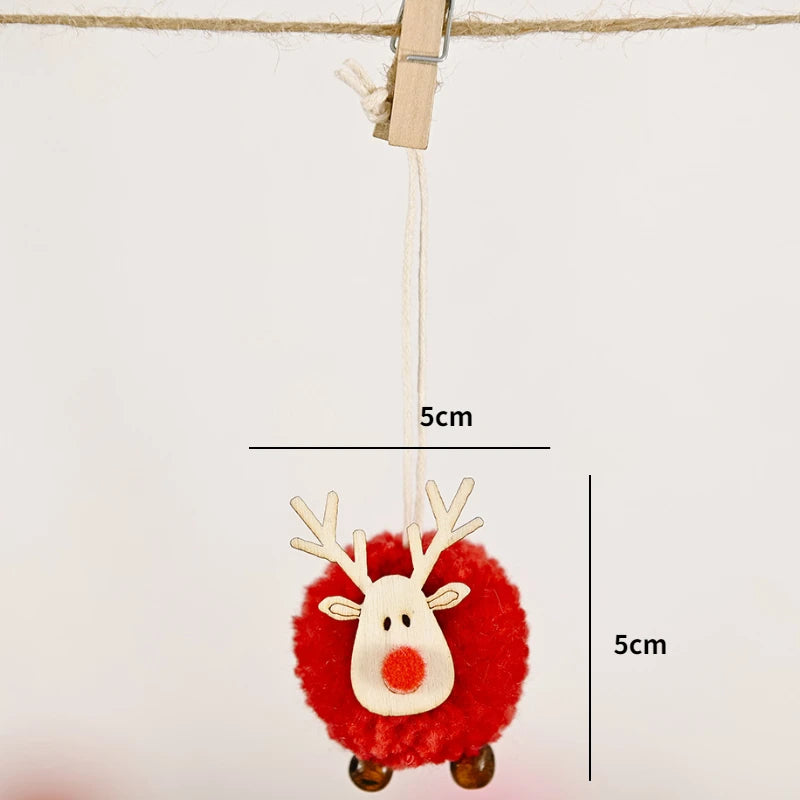 Red Star Christmas Tree Ornament – DIY Hanging Pendant Decoration for Xmas, New Year Party, Home Decor & Holiday Gifts