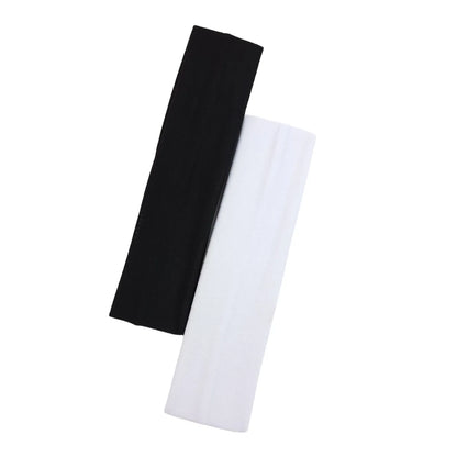 2 Diademas deportivas para yoga – Bandas elásticas absorbentes del sudor para el pelo de hombres y mujeres | Accesorios para el pelo para entrenamientos de fitness y gimnasio