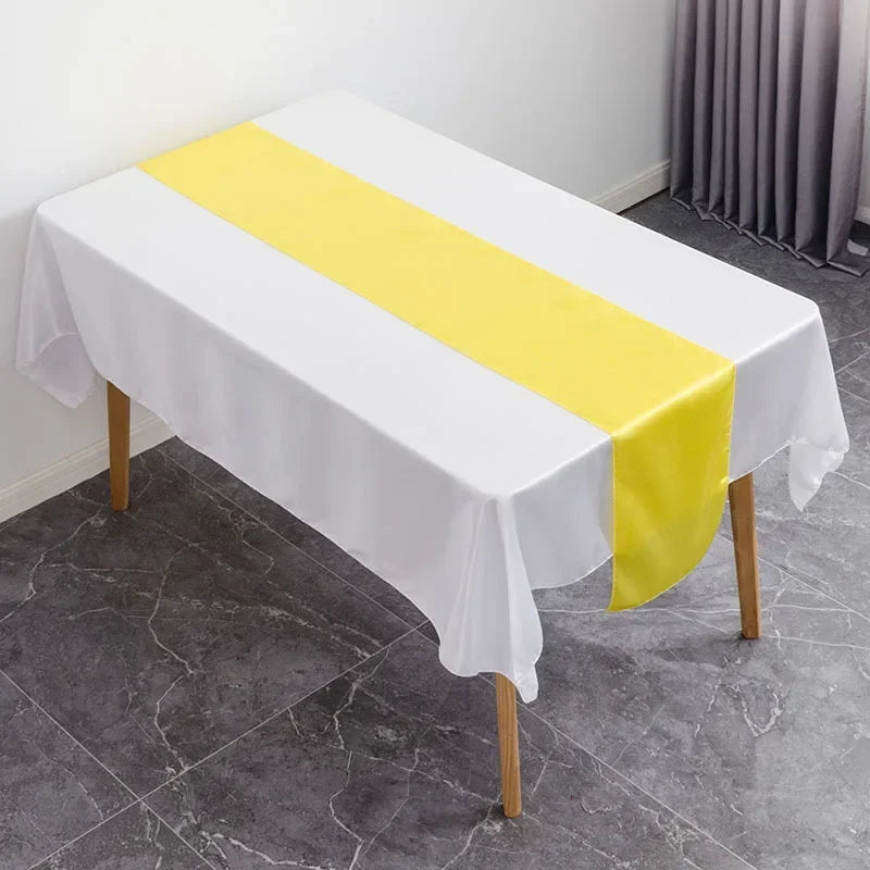 Luxury Satin Table Runner – Modern Elegant Pattern Table Decoration for Wedding, Birthday Party, Hotel, Banquet & Events