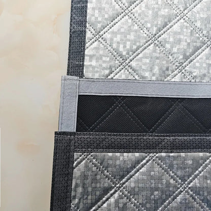 Cortina Térmica Aislante para Puerta – Divisor de Habitación Autoadhesivo con Doble Cremallera para Invierno