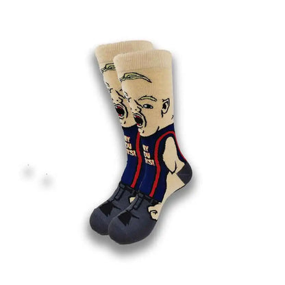 Funny Cartoon Character Socks – High-Quality Comfortable Novelty Socks for Men & Women, Latest Design