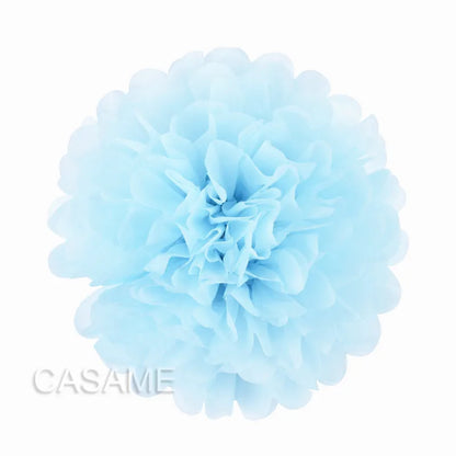 5PCS Tissue Paper Pom Poms – 4–12 Inch Paper Flower Balls for Weddings, Birthdays & Party Decorations