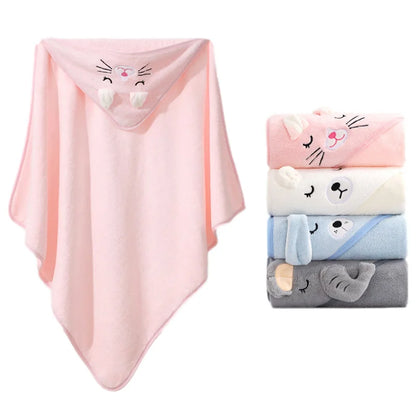 Toalla de Baño con Capucha para Bebé – Suave Manta de Baño y Arrullo para Recién Nacidos, Bebés y Niños Pequeños