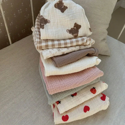 Pantalones de Bebé de Algodón Orgánico – Pantalones Suaves de Muselina Estampados para Recién Nacidos y Niños Pequeños, Parte de Abajo Informal y Adorable para Usar en Primavera, Verano, Otoño e Invierno