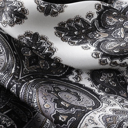 Bohemian Style Print Luxury Brand Silk Square Scarf Women Satin Shawls Neckerchief Wrap Scarves Bandana Hair Hjiab Floral