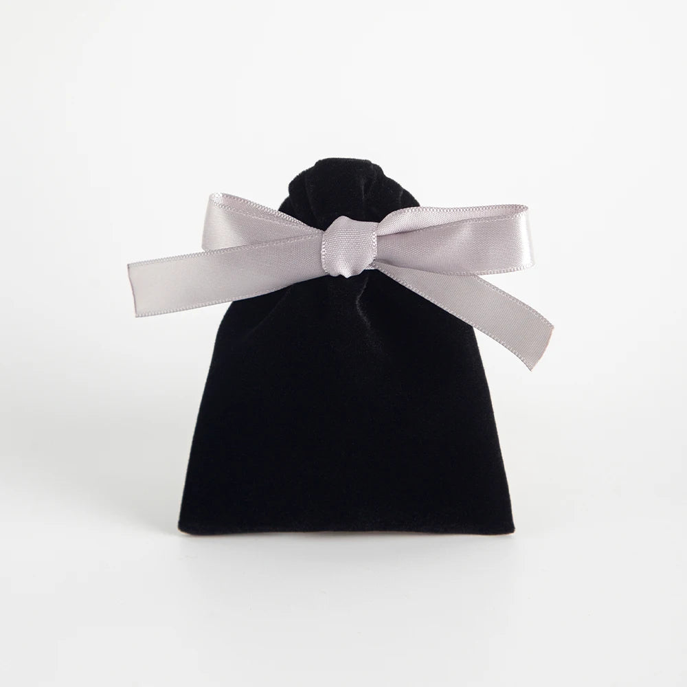 10 Bolsas de Terciopelo con Cordón – Bolsitas de Regalo con Cinta 10x12cm para Empaque de Joyas, Recuerdos de Boda, Almacenamiento de Viaje y Dulces
