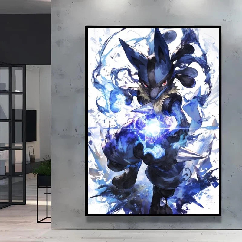 Pokémon Umbreon Canvas Wall Art – Stylish High Quality Decorative Painting for Home (Multiple Sizes)