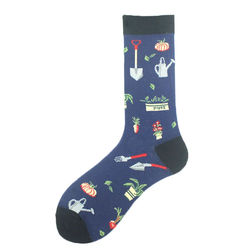 Funny Cotton Novelty Crew Socks – Alien, Planet, Shark, Dinosaur, Skateboard & Math Designs for Men & Women