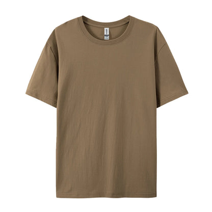 Women’s 100% Cotton Solid T-Shirt Summer Casual Sporty Loose Short Sleeve O-Neck Tee White Black