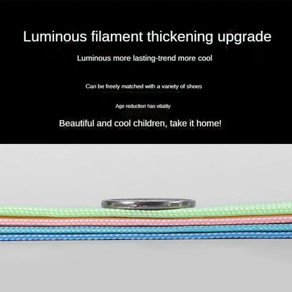 2PCS Glow-in-the-Dark Shoelaces – 100/120/160cm Luminous Colorful Shoe Laces for Kids & Children, Party Accessories & Gifts